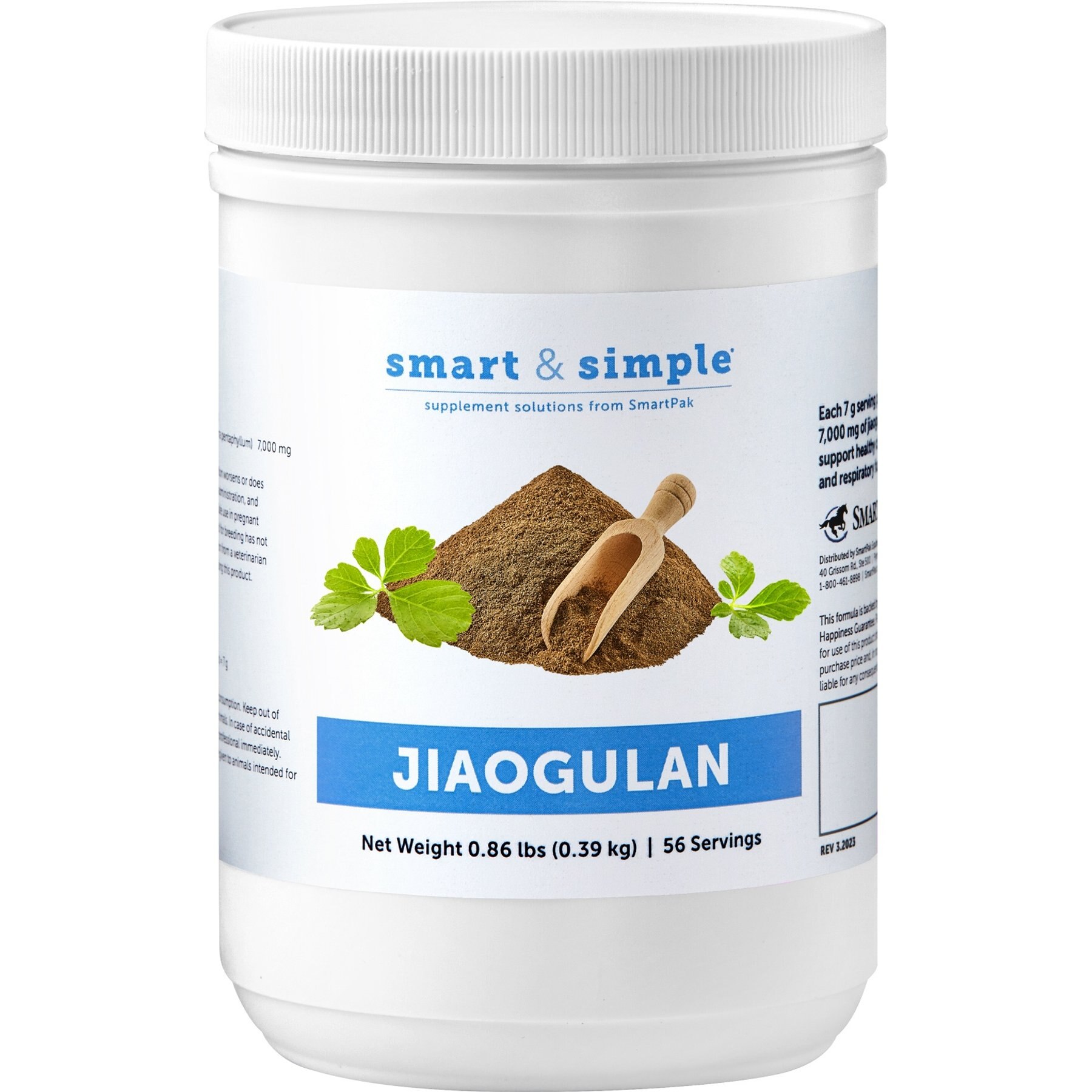 SmartPak Smart & Simple Jiaogulan Supplement for Horses, 0.86-lb bucket