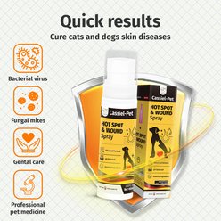 Cassiel Pet Hot Spot Spray Itch Relief Skin Treatment Dog & Cat Wound Care, 2.02-fl oz slide 2 of 9
