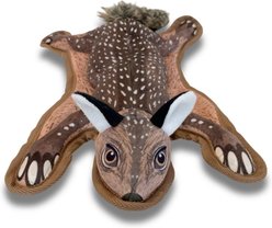 Pawprintz Squirrel Squeaky Plush Dog Toy, Brown slide 2 of 5