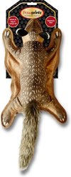 Pawprintz Squirrel Squeaky Plush Dog Toy, Brown slide 1 of 5