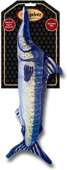 Pawprintz Pawprintz Marlin Fish Squeaky Plush Dog Toy, Blue