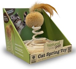 Natural Pet Bird Catnip Spring Cat Toy, Tan