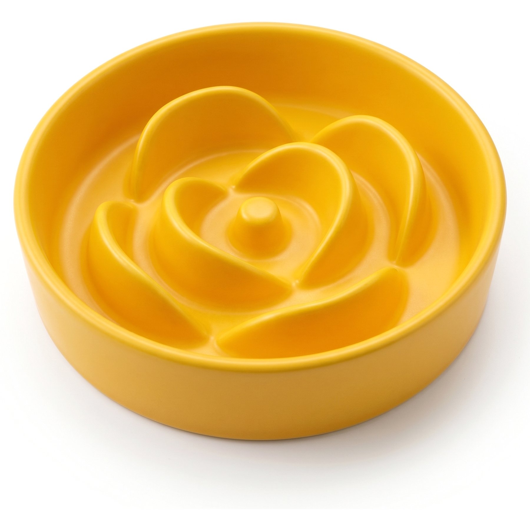 Casfuy Slow Feeder Dishwasher Safe Ceramic Dog & Cat Bowl, 6.1-in