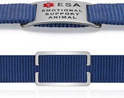 Leash King ESA Slide-On ID Badge PVD Gold Surgical Steel Dog Tag fits 1-in Collar, Medium slide 2 of 6