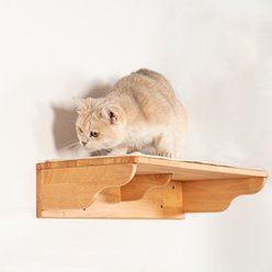 PETOMG 23.6-in Cat Wall Shelf, Wood Color, Medium slide 2 of 8