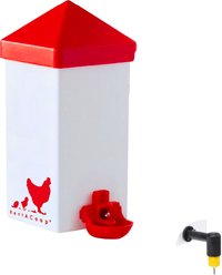 RentACoop Poultry Waterer with 2 Versatile Nipples, 32-oz
