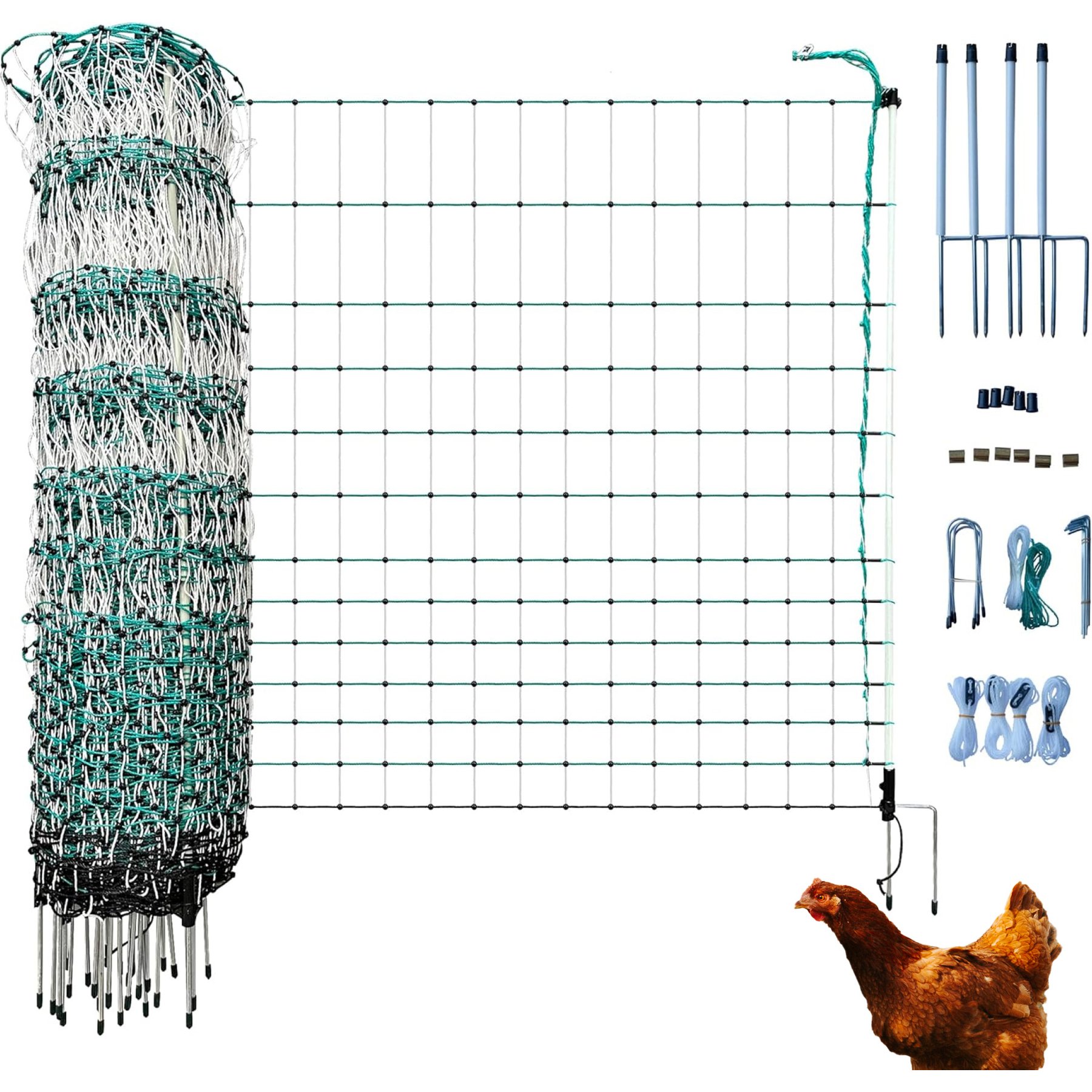 RentACoop Electric Netting Poultry Fence, 168-ft x 48-in roll