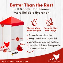RentACoop Versatile Chicken Waterer, 64-oz slide 2 of 9