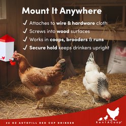 RentACoop Automatic Poultry Waterer, 32-oz slide 2 of 9
