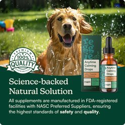 Reggie Anytime Calming Drops Chicken Flavored Liquid Calming Supplement for Dogs, 60-mL bottle slide 2 of 7