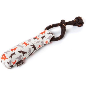 P.L.A.Y. Pet Lifestyle and You Scout About Toss & Float Outdoor Rope Tug Dog Toy, Vanilla/Multicolor