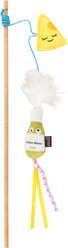 P.L.A.Y. Pet Lifestyle and You Feline Frenzy Wand Blanc Catnip Plush Cat Toy, Multicolor