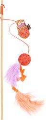 P.L.A.Y. Pet Lifestyle and You Feline Frenzy Wand Toy Swatlami Catnip Plush Cat Toy, Multicolor