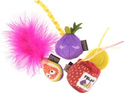 P.L.A.Y. Pet Lifestyle and You Feline Frenzy Fig N’ Whiskers Catnip Plush Cat Toy, Multicolor