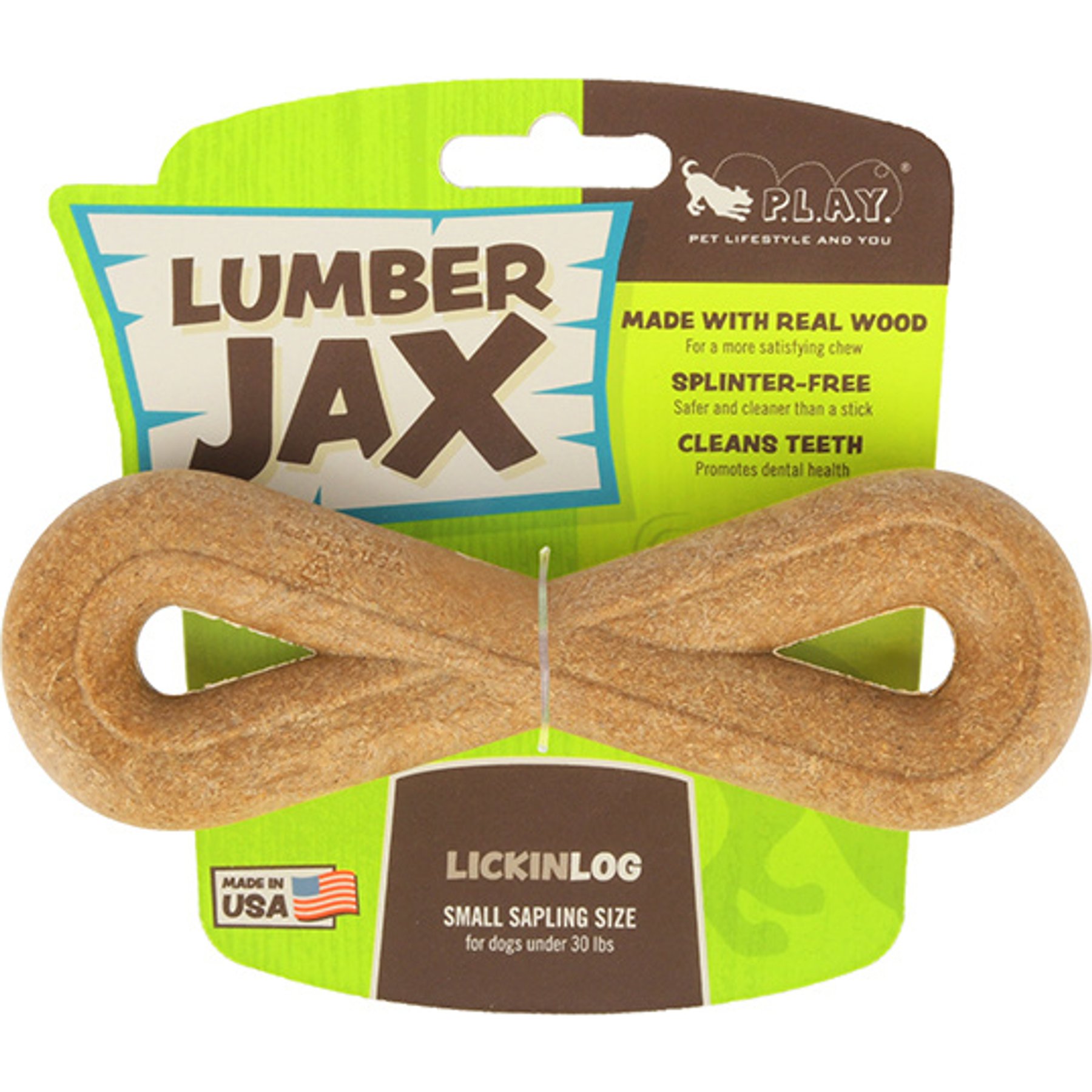 P.L.A.Y. Pet Lifestyle and You LumberJax Dog Toy, Multicolor, Small