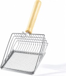 Mora Pets Stainless Steel Metal Cat Litter Scoop, 5.3 x 10.8-in, Silver