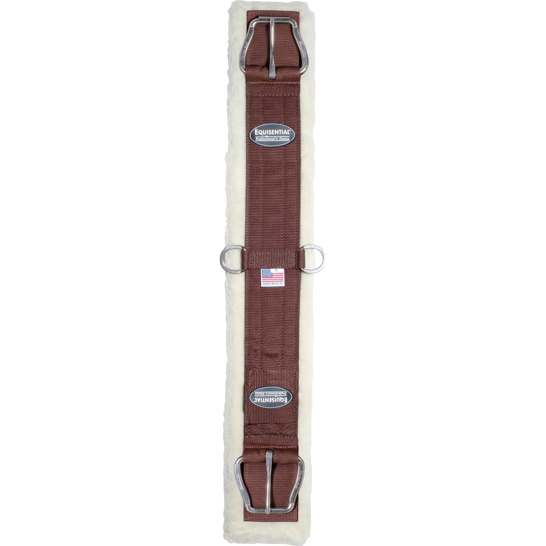 Equisential by Professional's Choice Equalizer Fleece Horse Cinch, Brown, 26-in