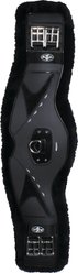 Professional's Choice Contoured Dressage Fleece Horse Girth, Black, 20-in