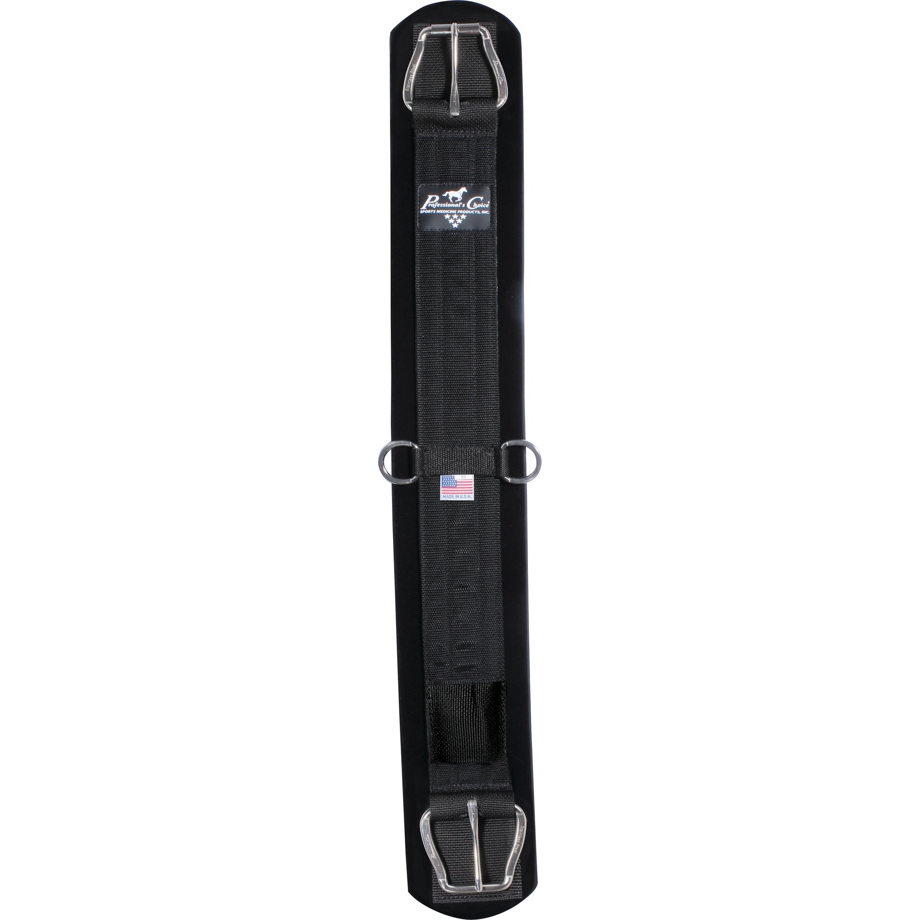 Professional's Choice Western Horse Cinch, Black, 38-in
