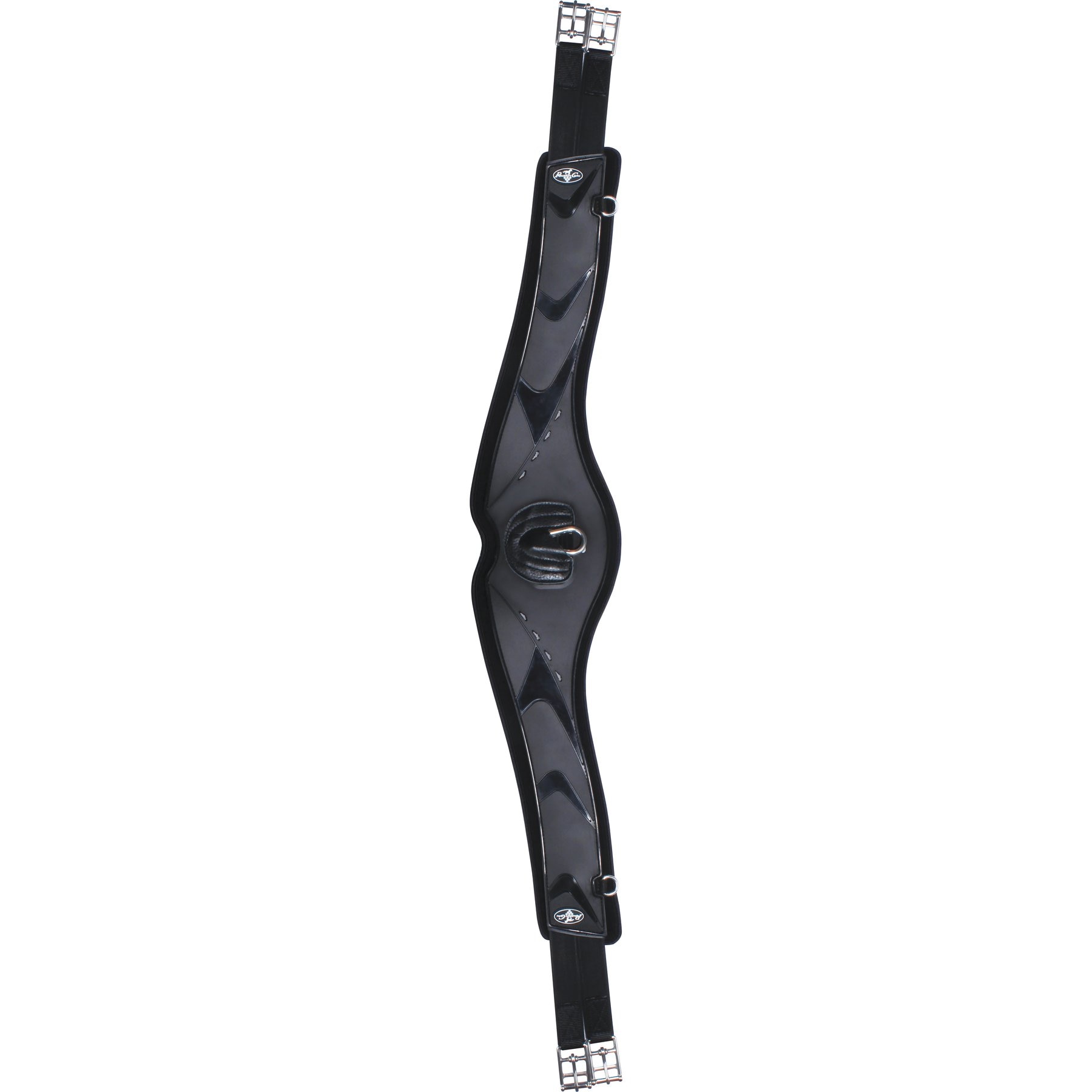 Professional's Choice Contoured Horse Jump Girth, Black, 54-in