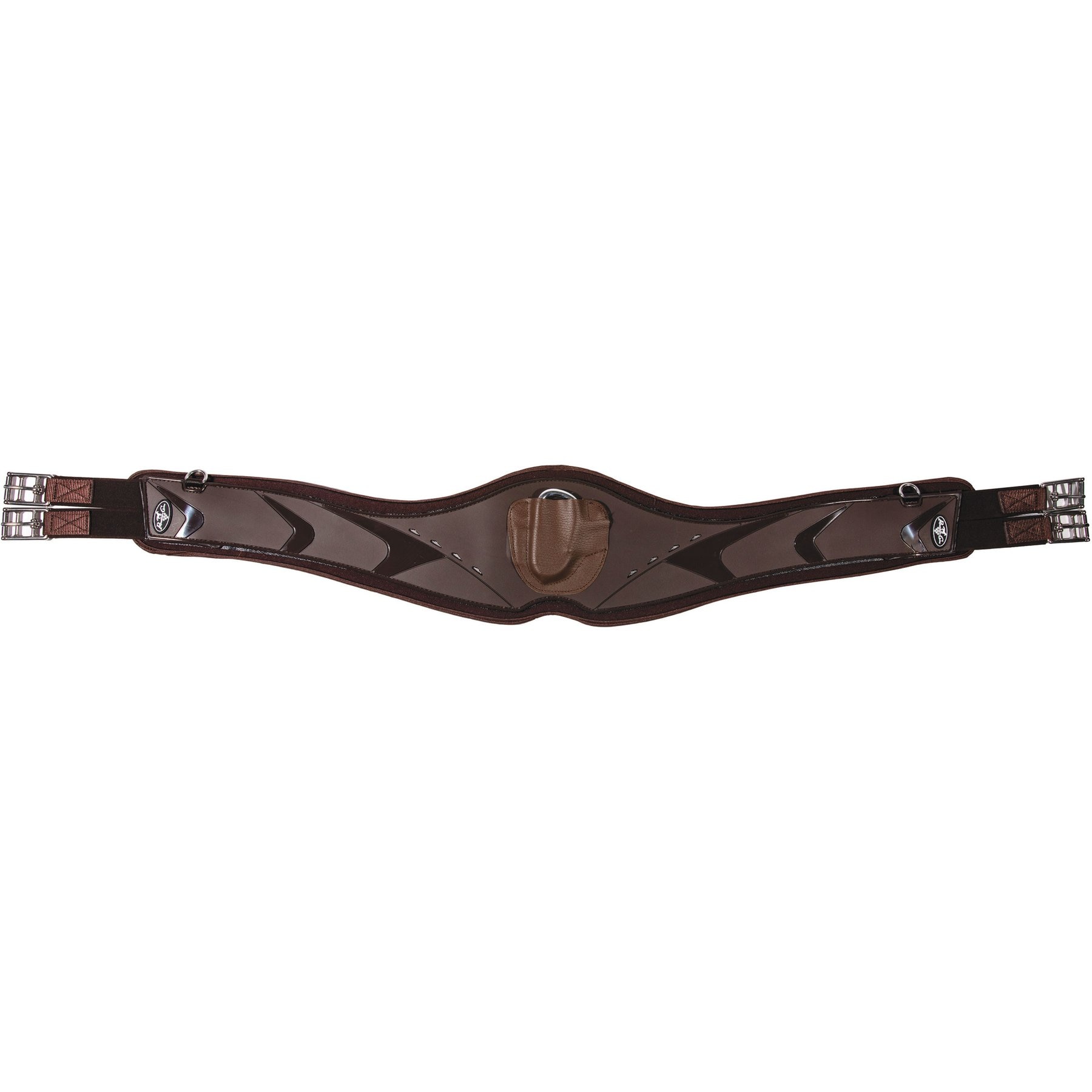 Professional's Choice Contoured Horse Jump Girth, Brown, 56-in