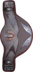 Professional's Choice Contoured Short Belly Horse Girth, Brown, 24-in