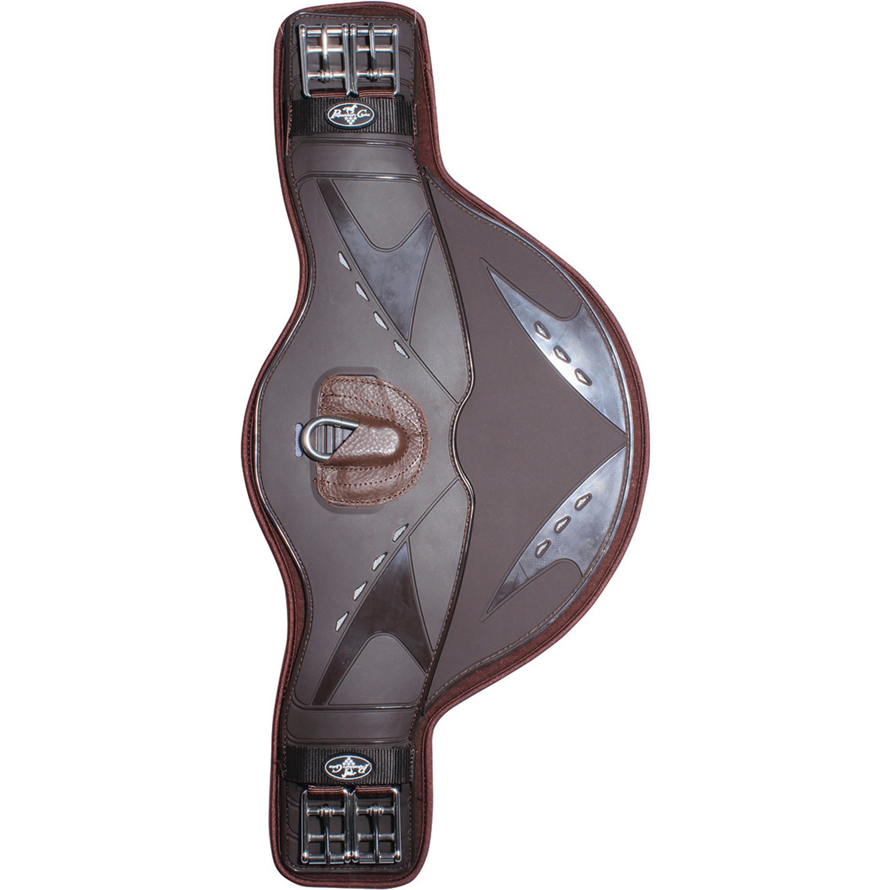 Professional's Choice Contoured Short Belly Horse Girth, Brown, 22-in