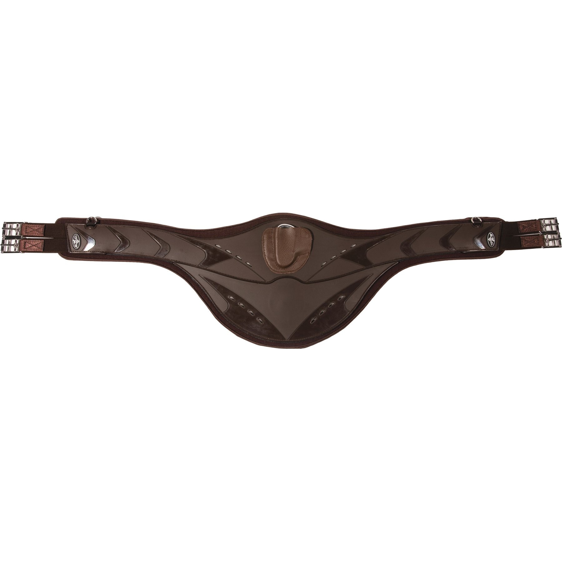 Professional's Choice Contoured Belly Horse Jump Girth, Brown, 48-in