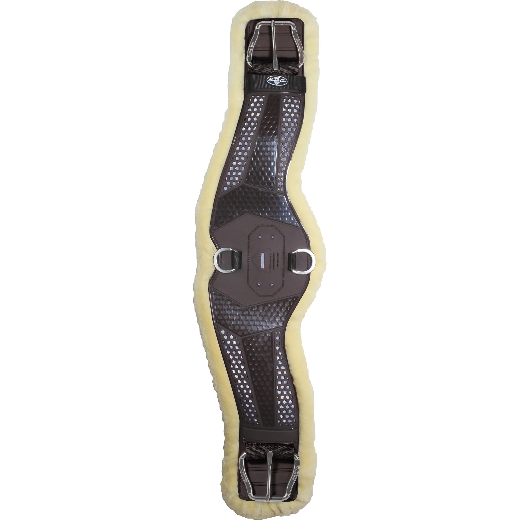 Professional's Choice Contoured Fleece Horse Cinch, Brown, 28-in