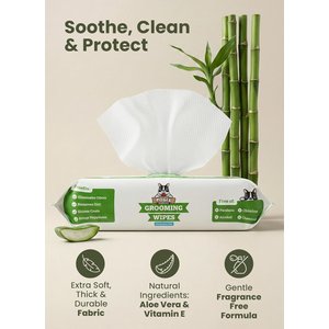 Pogi's Pet Supplies Deodorizing Wipes for Dogs & Cats, 100 count, Unscented
