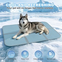 Golopet Cooling Dog Crate Mat, Blue, X-Large: 47 x 30-in slide 2 of 9