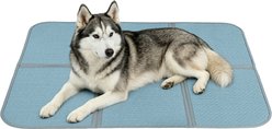 Golopet Cooling Dog Crate Mat, Blue, Large: 35 x 23-in