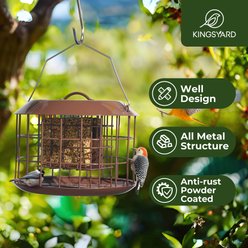 Kingsyard Squirrel Proof Bird Suet Feeder, Brown slide 2 of 7