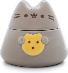 CultureFly Molded Cookie Food Storage Cat Treat Jar, 24-oz
