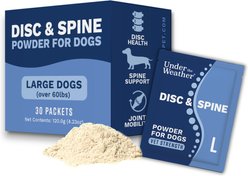 Under the Weather Disc, Spine & Immune Support Appetite Stimulation Brain-Health & Digestive Health Powder Supplement for Dogs, 4.23-oz pouch