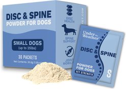 Under the Weather Disc, Spine & Immune Support Appetite Stimulation Brain-Health & Digestive Health Powder Supplement for Dogs, 1.05-oz pouch