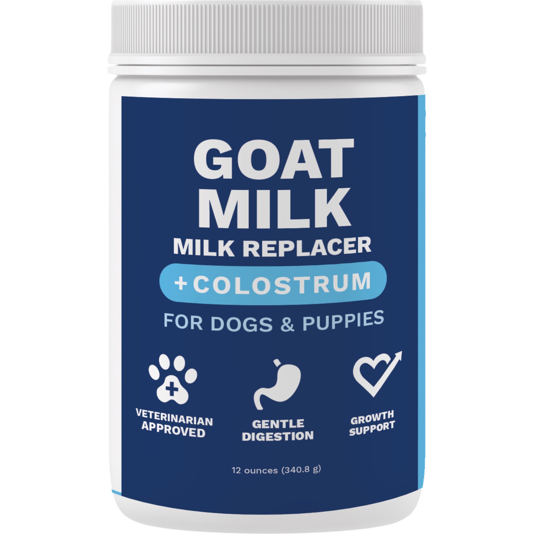 Under the Weather Immune Support Milk Replacer Goat Milk & Colostrum Flavored Powdered Milk Supplement for Dogs, 12-oz