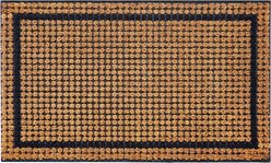 Calloway Mills Rubber Tufted Brush Coir Outdoor Doormat, Tan/Black, 24 x 36-in slide 1 of 4