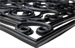 Calloway Mills Pineapple Heritage Rubber Outdoor Doormat, Black, 24 x 36-in slide 2 of 4