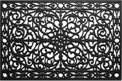 Calloway Mills Gatsby Rubber Outdoor Doormat, Black, 24 x 36-in