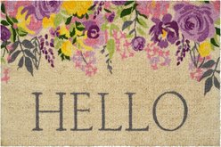 Calloway Mills Blossoming Floral Hello Outdoor Doormat, Multi, 18 x 30-in