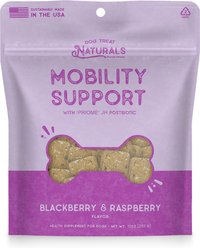 Dog Treat Naturals Mobility Support Postbiotic Grain-Free Blackberry & Raspberry Soft & Chewy Dog Treats, 10-oz bag