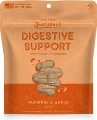 Dog Treat Naturals Digestive Support Postbiotic Grain-Free Pumpkin & Apple Soft & Chewy Dog Treats, 10-oz bag