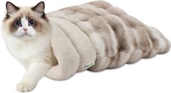 GOOPAWS 4 in 1 Self Warming Cat Sack Bed Cave, Tie-Dye Grey