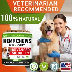 StrellaLab Hemp + Glucosamine Chicken Flavored Soft Chew Hip & Joint Supplement for Dogs, 180 count slide 2 of 9