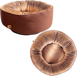 Travel Cat The Loafer Machine Washable Bolster Cat Bed, Meowcchiato