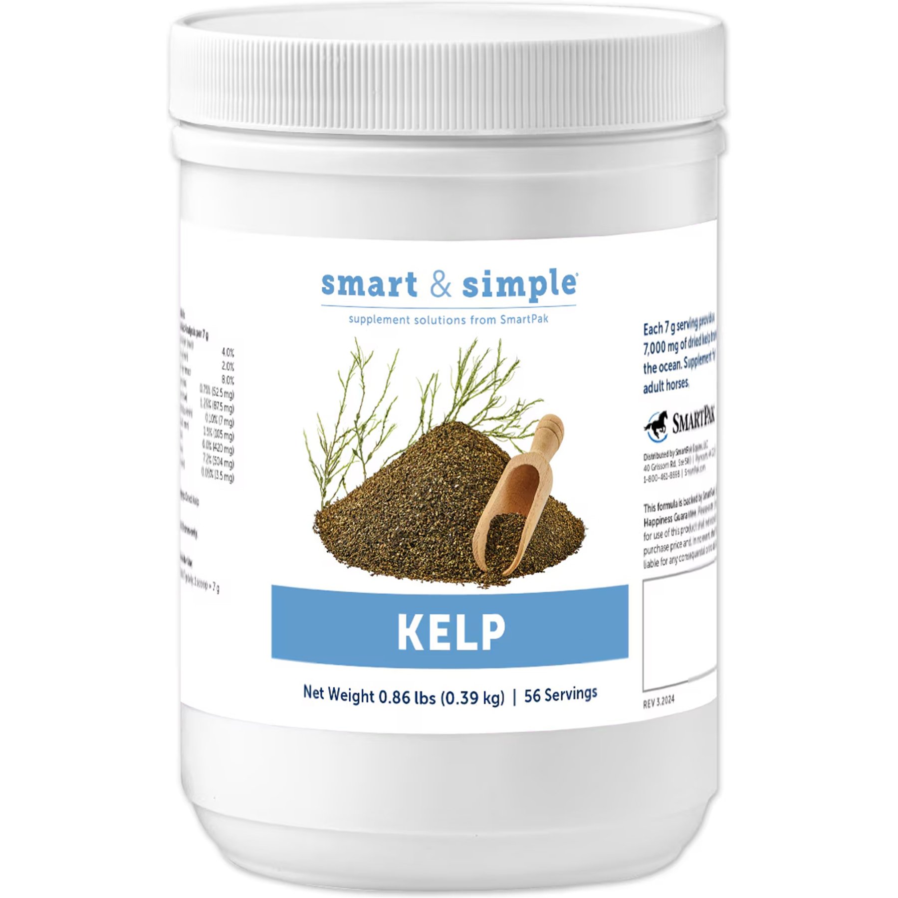 SmartPak Smart & Simple Kelp Supplement for Horses, 0.86-lb bucket