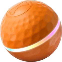Kseroo 95MM Automatic Jumping Interactive Motion Activated Waterproof & Tough Plastic Exercise Ball Dog Toy, Orange