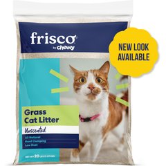 Frisco All Natural Unscented Clumping Grass Cat Litter (NEW LOOK AVAILABLE), 20-lb bag