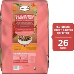 Rachael Ray Nutrish Whole Health Blend Real Salmon, Veggies & Brown Rice Recipe Gentle Digestion Dry Dog Food, 26-lb bag slide 2 of 9